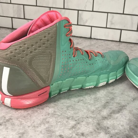 Adidas D Rose 4 Sneakers Mens 13 Green Derrick Rose SprintWeb Adiprene Geofit - Picture 8 of 12